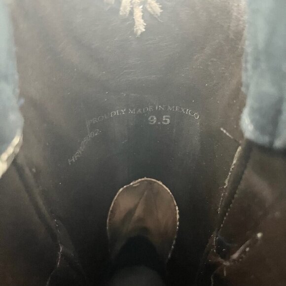 Lane RODEO HOUSTON Mens Cowboy Boots Size 10.5 Brown Leather Western Blunt Toe - Picture 9 of 11